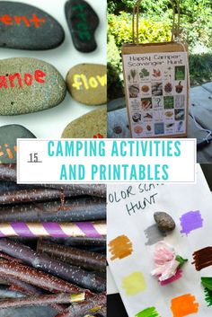 camping activities and printables for kids to play with in the sand or water