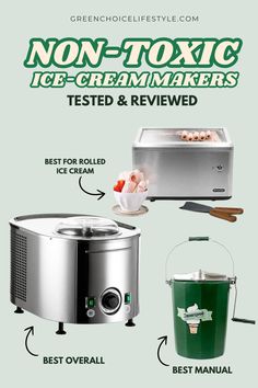 an ice cream maker with instructions on how to use it and what to use it