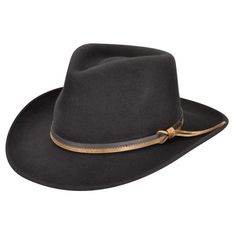 Country Gentleman Felt Outback Hat Adjustable Wide Brim Hat For Town, Classic Cap For Rodeo, Classic Curved Brim Hats For Outdoors, One Size Fits Most Felt Cap For Outdoor, Adjustable Western Hat For Town, Casual Felt Hat With Curved Brim For Country Events, Western Style Adjustable Hat For Town, Classic Felt Cap Hat One Size Fits Most, Classic One Size Fits Most Felt Cap