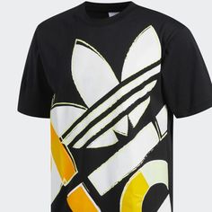 Brand New With Tag Adidas Bold Graphic Tee This T-Shirt Features An Oversize Graphic With A Hand-Drawn Vibe. Relaxed Fit Drapes On The Body For Casual Comfort Crewneck Short Sleeves 100% Cotton Single Jersey Adidas Graphics On Front Streetwear Yellow Top With Graphic Design, Yellow Graphic Design Top For Streetwear, Adidas Multicolor Graphic Print T-shirt, Yellow Graphic Print Graphic Tee Shirt, Black Graphic Design Shirt For Spring, Black Graphic Shirt For Spring, Adidas Multicolor Short Sleeve Tops, Adidas Multicolor Crew Neck T-shirt, Adidas Multicolor Graphic Print Tops