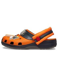 (GS) Crocs x Naruto Classic Clogs 'Orange Black' 209460-014 Orange Round Toe Clogs With Rubber Sole, Casual Orange Clogs With Rubber Sole, Orange Closed Toe Clogs With Rubber Sole, Casual Orange Clogs With Round Toe, Casual Orange Round Toe Clogs, Orange Synthetic Clogs With Round Toe, Orange Synthetic Casual Clogs, Orange Casual Synthetic Clogs, Casual Orange Synthetic Clogs