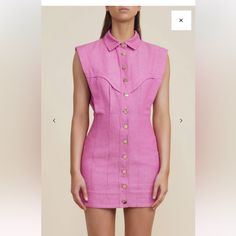 Acler Taren Mini Dress, New In Magenta. Us Size 4. Never Worn. Resort Outfit, Mode Casual, Looks Chic, Pink Outfits, Business Casual Outfits, Easy Wear, Pink Dress, Ideias Fashion, New Dress