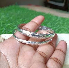 925 Sterling Silver Bangle, Half Round Bangles, Amazing Design Bangle, Hammering Bangle, Hammer Bangle, Stylish Bangle, Stacking Bangles Welcome To My Shop AKJEWELSGIFT All Bangle Size Available Metal : 925 Sterling Silver ####################################################################################################################### Occasion : Birthday Events, Lovely Valentine's Day Gift, Anniversary Gift, Weeding Gift, Engagement Ring, Lover Gift Ring, Hen Party And Other Occasion.... Y Hammered Sterling Silver Bracelet Gift, Silver Hammered Bangle Bracelet, Silver Double Band Bracelets As Gifts, Nickel-free Sterling Silver Bangle Bracelet, Gift Bangle With Sterling Silver Clasp, Silver Hammered Bangle Jewelry, Silver Hammered Round Bangle, Silver Bangle With Sterling Silver Clasp As Gift, Hammered Silver Round Bangle