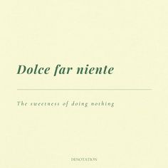 a book cover with the title dolce far nintee written in green ink