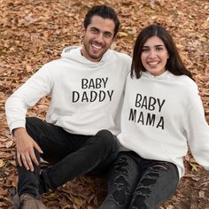 Auntie/Uncle Matching Outfits: Cool Gifts from Nephew/Niece for Birthday - 4Lovebirds Couples Cotton Tops With Letter Print, Family Cotton Sweatshirt With Letter Print, Couples Cotton Hoodie With Crew Neck, Customizable Cotton Hoodie Tops, Cotton Sweatshirt With Name Print For Family, White Cotton Hoodie With Name Print, Cotton Letter Print Sweatshirt For Gender Reveal, Casual Letter Print Sweatshirt For Gender Reveal, His And Her Shirts