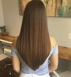 V Cut Hair, V Shaped Haircut, V Shape Hair, Hair Goal, Straight Layered Hair, 2020 Hairstyles, Colors Hair, Straight Hair Cuts, Beautiful Haircuts