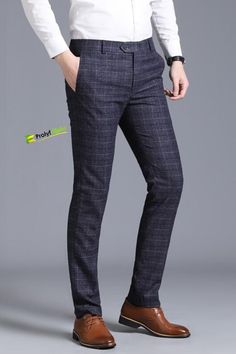 Mens Plaid Pants Outfit Formal, Mens Dress Pants Outfits Business Casual, Fall Business Slim Fit Bottoms, Slim Fit Business Pants For Fall, Slim Fit Dress Pants For Fall, Business Slim Fit Pants For Fall, Fall Business Slim Fit Pants, Slim Fit Business Casual Pants For Fall, Slim Fit Dress Pants For Business In Fall