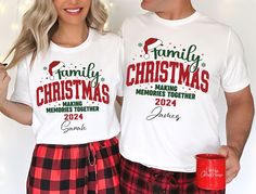 Christmas Matching Family Shirts, Custom Family Christmas 2024 Shirt, Christmas Pajamas, Holiday Family T-shirts, Xmas Festive Mom Dad Kids, Christmas Crew Shirt, Personalized Matching Family Christmas Shirts, Matching Pajamas, Daddy Mama Baby Matching Outfit, Christmas Crew Squad Tshirt 2024 Celebrate the holidays in style with our matching family Christmas shirts! Perfect for cozy Christmas pajamas or festive gatherings. Available in a variety of sizes for the whole family, including daddy, mama, and baby. Create your own Christmas crew with this fun and stylish Christmas 2024 design! Hello and a warm welcome to FreyCustomTees! 🌻 Printing Technique: DTG (Direct-to-Garment) DTG Printing Features: High-Quality Prints: Produces sharp, detailed, and vibrant designs. Soft Feel: The ink is ab Family Christmas Pjs, Matching Family Shirts, Family T Shirts, Personalized Matches, Outfit Christmas, Christmas Matching, 2024 Design, Family Shirts Matching, Matching Outfit