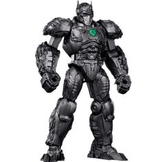 an action figure is shown in black and white