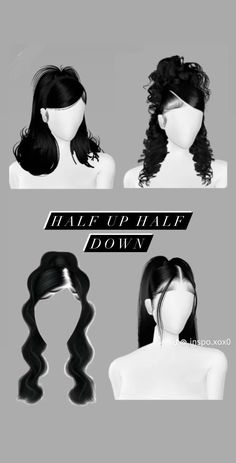 Half Up Side Part, Perfect Curly Hair, Cute Simple Hairstyles, Side Part, Baddie Hairstyles, Curled Hairstyles, Half Up, Cute Hairstyles