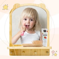 PRICES MAY VARY. Montessori Inspired Design: This wooden wall mirror is thoughtfully designed for toddlers, adhering to Montessori principles. Encouraging self-sufficiency and good hygiene in dressing and grooming, it empowers your child with early skills and a strong sense of accomplishment. Perfect for Growing Kids: The wall mirror has a multi-functional shelf organizer, it is perfect for storing toothbrushes, sunglasses, and combs, featuring anti-fall grooves to securely hold fragile and easi Montessori Dressing Station, Montessori Organization, Self Care Station, Safety Crafts, Hanging Towels, Montessori Toddler, Child Safety, Wall Storage, Wall Mounted Mirror