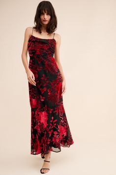 Rent Burnout Velvet Bouquet Floral Maxi Dress from Nuuly. Pick 6 items for $98/month. Free shipping + returns. Silk Fitted Floral Dress For Evening, Silk Floral Dress For Evening, Fitted Silk Floral Dress For Evening, Elegant Silk Floral Dress For Parties, Elegant Floral Maxi Dress For Formal Occasions, Chic Silk Floral Dress For Evening, Elegant Red Fitted Floral Dress, Elegant Ruched Floral Dress For Party, Formal Holiday Dresses With Floral Print