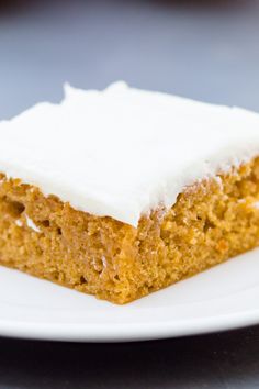 a piece of cake sitting on top of a white plate