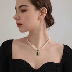 Material: Pearl Color: Green Lifting Natural Freshwater Pearl Necklace Fashion Element: Pearl, Saturn Style: Fashion OL Pearl Pendant Alloy Jewelry Gift, Alloy Pearl Chain Jewelry As A Gift, Affordable Green Elegant Pearl Necklace, Formal Green Necklace With Pearl Pendant, Elegant Green Rhinestone Necklace For Gift, Gift Rhinestone Necklace With Pearl Chain, Elegant Green Rhinestone Necklace Gift, Cheap Green Pearl Necklace, Green Pearl Necklaces With Pearl Pendant