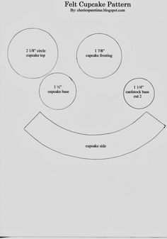 the diagram shows how to make a cut - out for cupcakes and pies