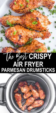 the best crispy air fryer parmesan drumsticks