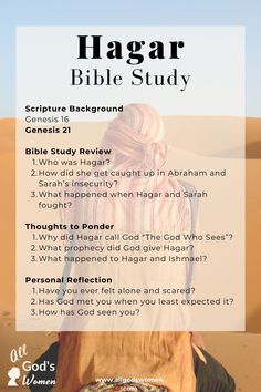 Hagar Bible study questions Bible Characters Study, Hagar And Ishmael, Ladies Bible Study, Hannah Bible Study, Elijah Bible Study, Hannah In The Bible, Hagar Bible, Woman’s Bible Study, Woman Bible Books