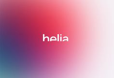 the word hello written in white on a pink and blue background