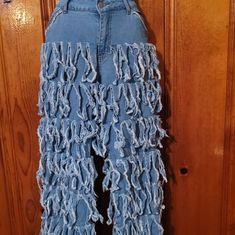 Hot & Delicious, Fringed Jean And Cropped Bling Jacket Size L. Never Worn Smoke And Pet Free Residence. Great For Fall Season. Denim Blue Fringed Bottoms For Spring, Spring Denim Blue Bottoms With Fringe, Spring Medium Wash Jeans With Fringe, Spring Fringe Jeans In Medium Wash, Spring High Rise Fringe Jeans, Spring Fringe Medium Wash Jeans, Spring Cotton Jeans With Fringe, Denim Bottoms With Fringe And Straight Leg, Denim Straight Leg Bottoms With Fringe