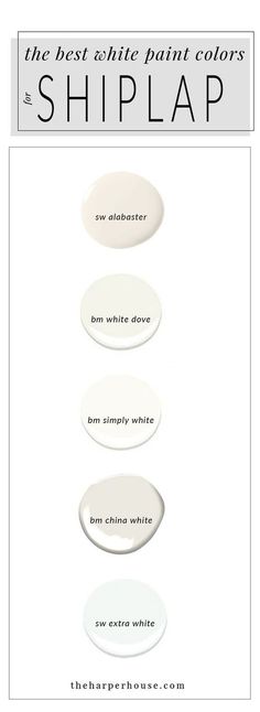 the best white paint colors for shiplap