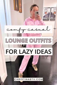 Cozy Clothes Lazy Days, Outfits For Lazy Days, Stylish Comfy Outfits, Lounge Outfit Ideas, Home Outfit Comfy, Home Outfit Women, Womens Loungewear Outfits, Casual Lounge Outfits, Home Outfit Ideas