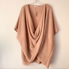 Nwt Francesca’s Drape Twist Front Oversized Sweater In Peachy Pink One Size * Cozy Oversized Fit. Pairs Great With Leggings * Twist Front * Boho Look Cozy Batwing Sleeve Top, Oversized Wrap Top For Fall, Beige One Size Batwing Sleeve Tops, One Size Beige Batwing Sleeve Top, Boho Look, Peachy Pink, Twist Front, Oversized Sweater, Sweaters For Women