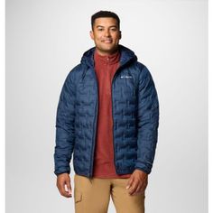 Get outside, weather or not, in this warm, thermal-reflective jacket with water resistance and advanced repellency to keep spills and stains at bay. Waterproof Blue Outerwear For Outdoor Work, Functional Blue Outerwear For Outdoor Work, Blue Functional Outerwear For Outdoor Work, Blue Winter Outerwear For Outdoor Work, Blue Insulated Puffer Jacket For Outdoor, Insulated Blue Puffer Jacket For Outdoor, Blue Weatherproof Hooded Jacket For Cold Weather, Blue Weatherproof Puffer Jacket For Cold Weather, Weatherproof Blue Hooded Jacket For Cold Weather