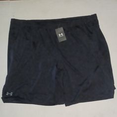 Under Armour Training Shorts Loose Fit Color-Black New With Tags Under Armour Black Workout Bottoms, Black Athletic Shorts With Pockets And Short Inseam, Under Armour Black Workout Shorts, Under Armour Black Stretch Athletic Shorts, Black Stretch Athletic Shorts By Under Armour, Under Armour Black Shorts With Built-in Shorts, Under Armour Black Shorts With Elastic Waistband, Under Armour Casual Black Shorts, Casual Black Under Armour Shorts