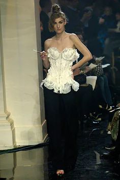 Jean Paul Gaultier 90s, Jean Paul Gaultier Dress, Jean Paul Gaultier Haute Couture, Paul Gaultier Spring, 20th Century Fashion, Couture Runway, Pj Pants, Masquerade Ball