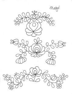 some flowers and leaves are drawn in the shape of letters m, n, d