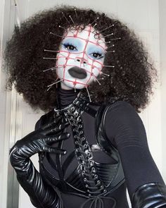 Horror Makeup, Halloween Tattoo, Goth Makeup, Creative Makeup Looks, Halloween Makeup Looks, Fantasias Halloween, Afro Punk, Halloween Make Up