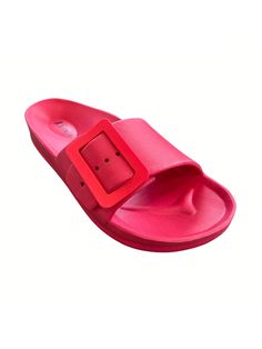 Famous for comfort, this dual-strapped sandal takes fresh fashion cues from bold new hues and patterns.

- Slide-on fixed single strap sandal silhouette
- Water-resistant ethylene-vinyl acetate EVA strap is ultra-flexible
- Molded ethylene-vinyl acetate (EVA) upper, footbed lining and sole
- Synthetic Upper 
- Synthetic SoleAndrew By Andrew Stevens Adjustable Amira EVA Sandals Red Cool     Slides   Women Shoes, size features are:Bust: ,Length: ,Sleeve Length: Adjustable Open Toe Plastic Sandals, Trendy Adjustable Slide Jelly Sandals, Pink Adjustable Synthetic Slides, Adjustable Trendy Jelly Slide Sandals, Trendy Synthetic Flip Flops With Buckle Closure, Pink Slides With Buckle Closure, Trendy Jelly Slide Sandals With Buckle Closure, Pink Synthetic Slides With Buckle Closure, Synthetic Slide Flip Flops With Buckle Closure