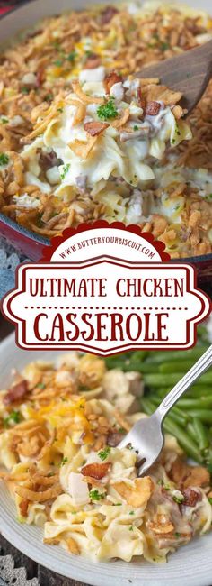 the ultimate chicken casserole is ready to be eaten