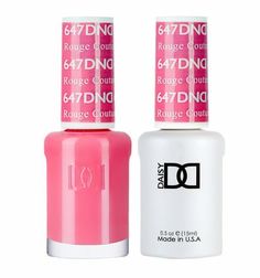 DND Daisy Soak Off Gel Polish and Nail Lacquer - 647 - Rouge Couture Dnd Gel Nail Polish, Dnd Nail Polish, Luminous Nails, Dnd Gel Polish, Pink Gel, Daisy Nails, Gel Lacquer, Soak Off Gel