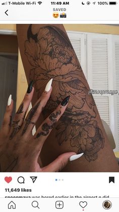 Grunge Nails, Dope Tattoos, Sleeve Tattoo, Piercing Tattoo, First Tattoo, Finger Tattoos, Pretty Tattoos, Cute Acrylic Nails, Tattoo Artist