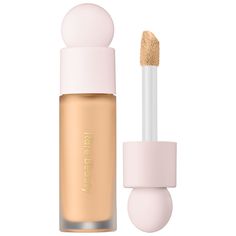 A lightweight, hydrating concealer with cake-free, medium-to-full coverage that lasts while brightening skin with a radiant finish.Coverage: Medium Finish: Radiant Formulation: Liquid Skin Type: Normal, Dry, Combination, and Oily Ingredient Callouts: Free of sulfates SLS and SLES, parabens, formaldehydes, formaldehyde-releasing agents, phthalates, mineral oil, retinyl palmitate, oxybenzone, coal tar, hydroquinone, triclosan, and triclocarban, and contains less than one percent of synthetic fragr Brightening Concealer, Rare Beauty By Selena Gomez, Corrector Concealer, Concealer Shades, Sephora Beauty, Too Faced Concealer, Foundation Shades, Makeup Concealer, Rare Beauty