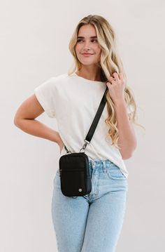 You'll feel empowered to take on whatever the day brings with the Lainey Crossbody as your companion! This multi-wear crossbody bag is convenient, cute, and sized to fit everything you need when you're on the go. The outside features two pockets that are ideal for your smaller essentials (think keys, lip gloss, and gum). The Lainey's interior includes an open compartment to slide your phone in and out of with ease, plus 5 built-in card slots, eliminating the need for carrying a bulky wallet. And Versatile Phone Bag With Cell Phone Pocket For On-the-go, Shoulder Bag With Hidden Phone Sleeve For Everyday Use, Versatile Shoulder Bag With Hidden Phone Sleeve, Trendy Bags With Hidden Phone Sleeve, Trendy Shoulder Bag With Hidden Phone Sleeve For Everyday, Everyday Crossbody Shoulder Bag With Phone Sleeve, Versatile Phone Shoulder Bag For On-the-go, Versatile On-the-go Shoulder Phone Bag, Casual Bag With Hidden Phone Sleeve