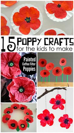 Remembrance Craft, Flowers Crafts For Kids