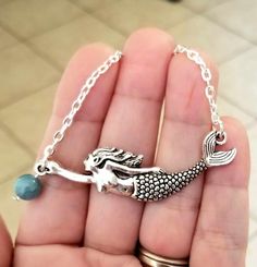 Mermaid Sign, Orange City, Silver Mermaid, Aquamarine Necklace, Mermaid Necklace, Aquamarine Gemstone, Fashion Jewelry Necklaces, Fashion Watches, Aquamarine