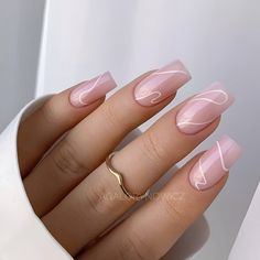 30 Irresistible Nude Nail Designs To Copy ASAP - 196 Fake Nails With Glue, Short Acrylic, Pink Nail, Classy Nails, Chic Nails, Short Acrylic Nails