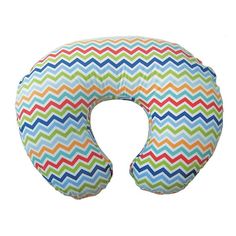 an image of a neck pillow that looks like it is made out of colorful chevrons