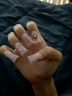 25 Nails, White French Tip Nails, Nails Duck, Finger Art, White French Tip, Colored Acrylic Nails, Pointed Nails