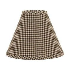 a black and white checkered lamp shade