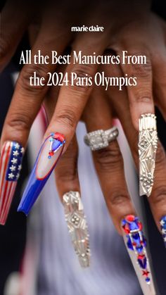 the cover of marie claire's book, all the best manicures from the 2012 paris olympics