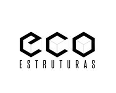 the logo for coco estruturas, which is designed to look like hexagonal