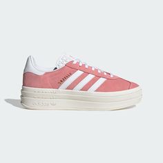 adidas Gazelle Bold Shoes - Pink | Women's Lifestyle | adidas US Gazelle Bold Shoes, Pink Gazelles, Adidas Gazelle Bold, Bold Shoes, Outfits Jeans, Women Platform Shoes, Sneakers Adidas