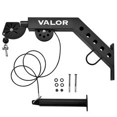 the valor lift is shown with its attachments and tools to use it for lifting