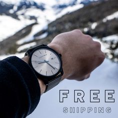 Clean designs. Fair prices. Free shipping + returns. Minimalist Automatic Watches For Everyday, Minimalist Analog Display Watches For Everyday Use, Modern Analog Chronograph Watch For Everyday Use, Modern Watches With 10atm Water Resistance For Outdoor Activities, Modern Watches With 10atm Water Resistance For Outdoor, Modern Analog Watches For Outdoor Activities, Modern Analog Watch Accessories For Outdoor Activities, Modern Travel Watches With Analog Display, Modern Analog Display Watches For Travel