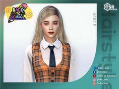 Sims4 Cc, Asian Hair, Sims 4 Mods, The Sims Resource, Sims Resource, The Sims, Sims 4, Long Hair, Back To School