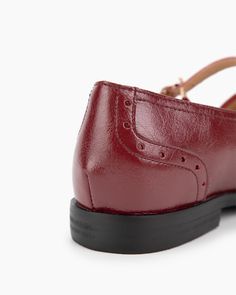 Details Women Size: US 5-8.5 Heel Height: 2 cm / 0.79" Color: Red Wine, Black Toe: Round Toe Material Lining Material: Leather Outsole Material: Rubber Upper Material: Leather Insole Material: Leather Mary Jane Loafers, Green Heels, Flat Mules, Classic Metal, Comfortable Flats, Heart Decorations, Leather Slides, Metal Buckles, Red Wine